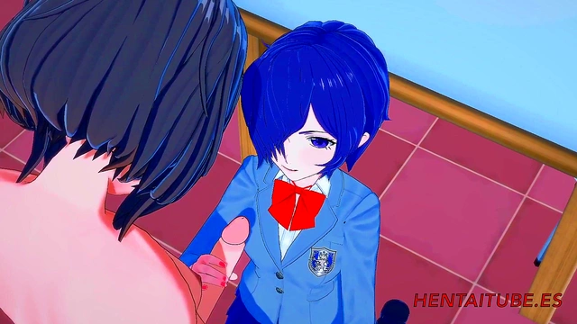 Touka Kirishima Gives Hot Blowjob & Handjob Before Getting Fucked On TableCreampie