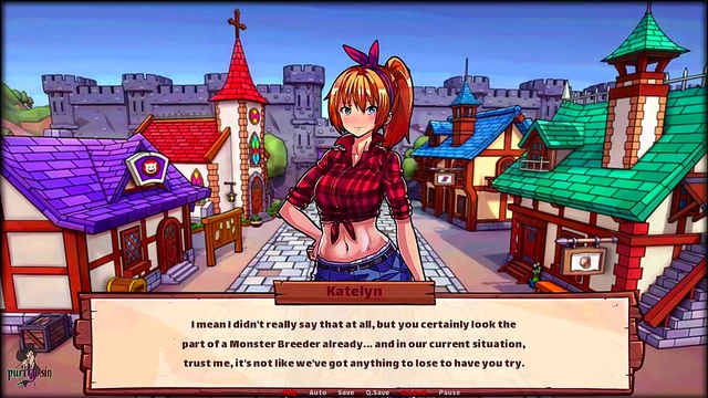 Blonde Catgirl Trains On Breeding Farm For Intense Hentai Action