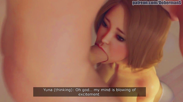 Cheating Girlfriend's Sister Swallows Deepthroat Cream Pie In 3D Hentai Anime