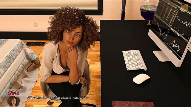 Gina's Sensual Foot Rub Turns into Hot 3D Erotic Adventure With Big Tits&Bass