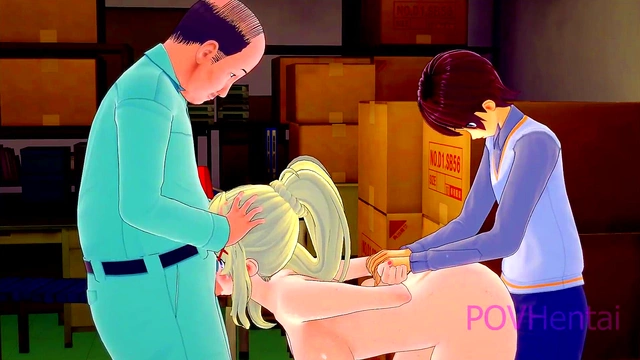 Rough BDSM Fun With Konosuba’s Darkness in Wild MMF Group Sex Parody