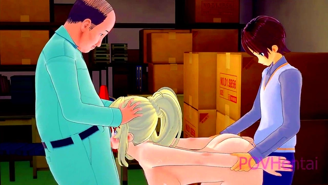 Rough BDSM Fun With Konosuba’s Darkness in Wild MMF Group Sex Parody