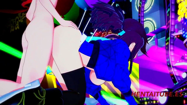 KDA Akali Cosplay Blowjob & Doggy Style Fuck Ends in Double Cuming Creampie