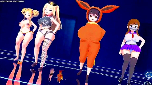 Hentai Strip Fantasy – Boobaa Team’s Sexy Transformation Revealed