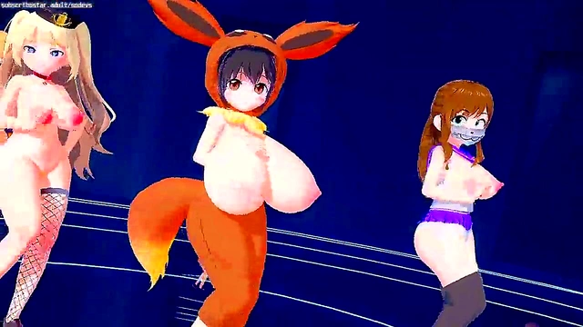 Hentai Strip Fantasy – Boobaa Team’s Sexy Transformation Revealed