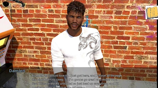 John Confesses to Shafted Teen With Big Ass & Tits in Erotic 3D Visual Novel Scene