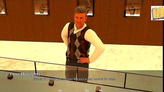 John Confesses to Shafted Teen With Big Ass & Tits in Erotic 3D Visual Novel Scene
