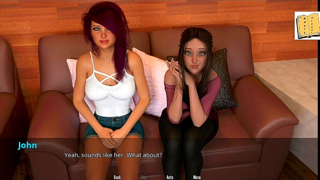John Confesses to Shafted Teen With Big Ass & Tits in Erotic 3D Visual Novel Scene