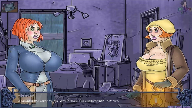 Redheaded Anime Goddess Gets Grope-Fucked With Giant Boobs In Delirium VN