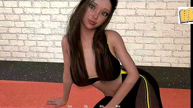 Big-Ass Hentai Chick Seduces Amateur Gamer for Erotic Visual Novel Fun