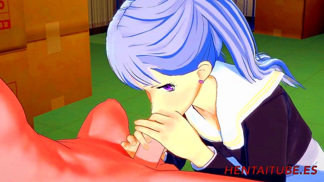 Noelle Silva Sucks Dick & Cumes in Mouth Before Wild 3D Anime Pussy Fuck & Multiple Creampies