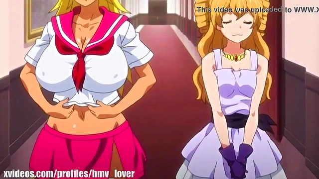 Blonde Anime Babe Gets Bukkaked in Wild Gangbang Orgy Compilation