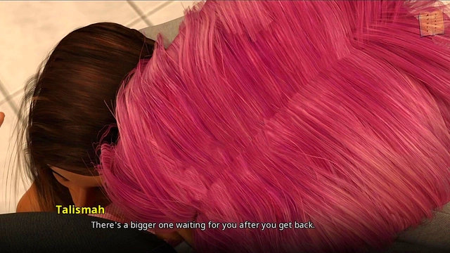 Three Hentai Teens With Varied Tits Try To Seduce John In Ecchi VN Scene