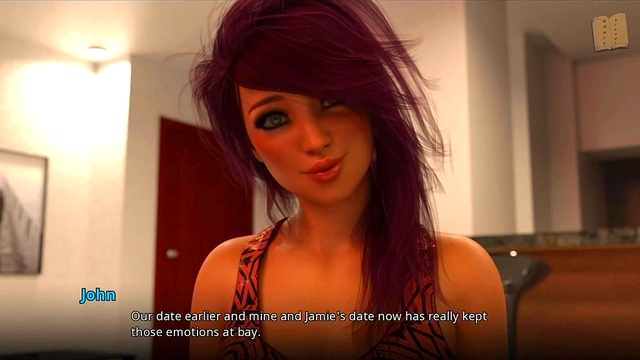 Three Hentai Teens With Varied Tits Try To Seduce John In Ecchi VN Scene