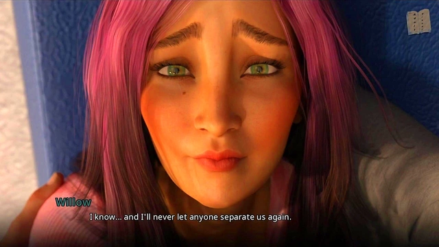 Three Hentai Teens With Varied Tits Try To Seduce John In Ecchi VN Scene