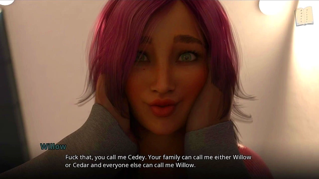 Three Hentai Teens With Varied Tits Try To Seduce John In Ecchi VN Scene