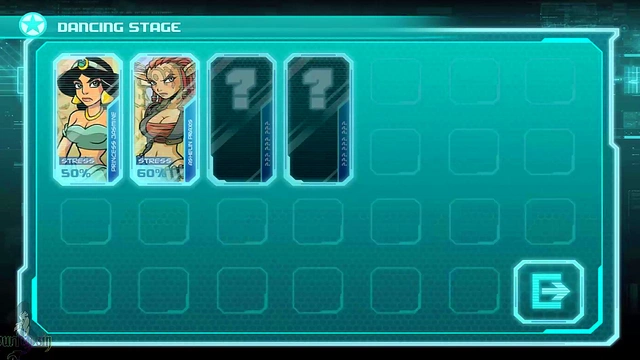 Redheaded Princess Jasmine Strips Teasingly for Alien Monster Girls