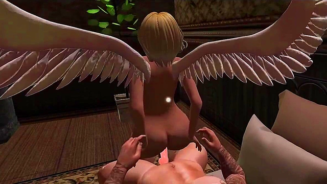 Corrupt Angel Falls To Rough 3D Hentai Sex In Cartoony Paradise
