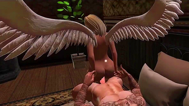 Corrupt Angel Falls To Rough 3D Hentai Sex In Cartoony Paradise