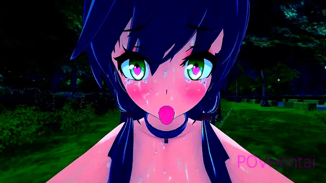 Rem’s Neko Adventures – Summoning Demon Lord Outdoors for 3D Creampie Fun