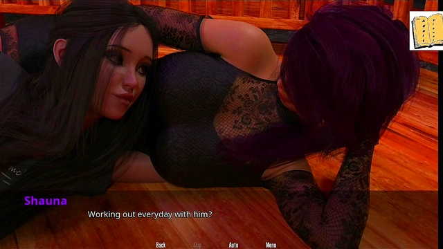 Hot Brunette Threesome With Big Tits & Ass In Outdoor Hentai Adventure