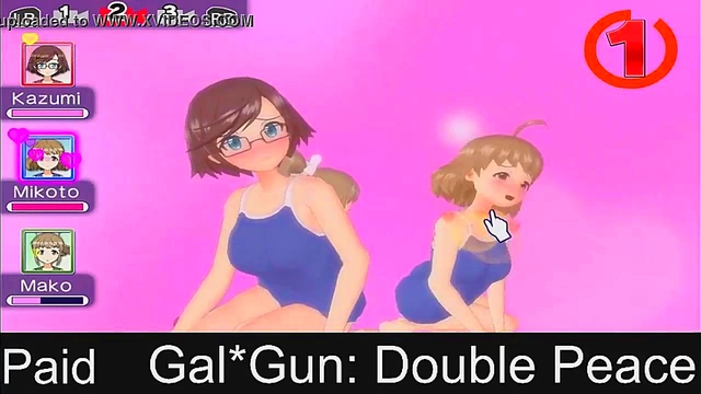 Horny Anime Girls from Gal*Gun Get Shot Full ofCum in Exciting Hentai Scene