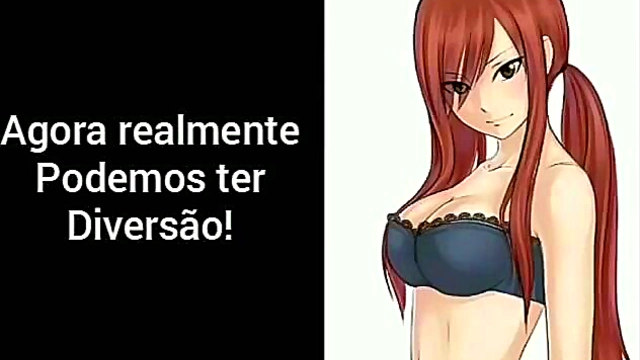 Erza Scarlet Gives Joi Seduction With Mesmerizing Anime Charm