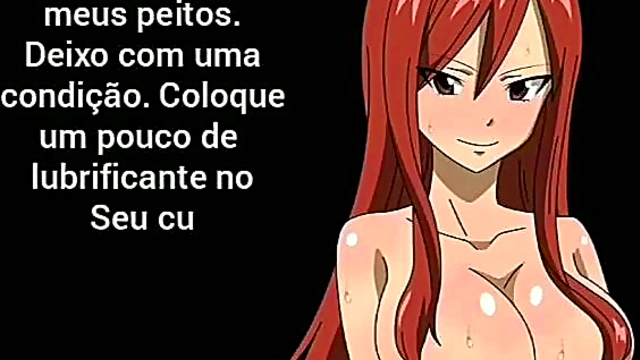 Erza Scarlet Gives Joi Seduction With Mesmerizing Anime Charm