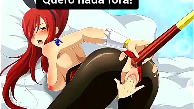 Erza Scarlet Gives Joi Seduction With Mesmerizing Anime Charm