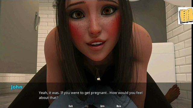 Quickie With Sexy TeenBrunette Jamie In Bathroom Doggy Style