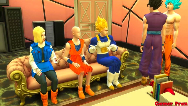 Unfaithful Videl & NRO 18 Swap Husbands for Hot Dragon Ball Hentai Anal Sex