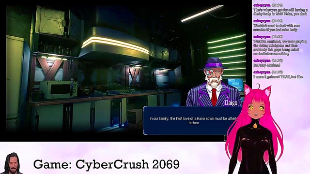 Lewd VTuber Neko Streams Big-Busted Anime Action in CyberCrush 2069