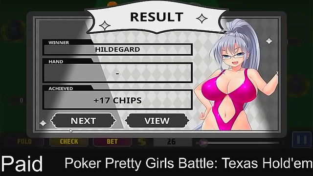 Horny Anime Girls Play Steamy Poker for Rewards in Texas Hold'em Part 2