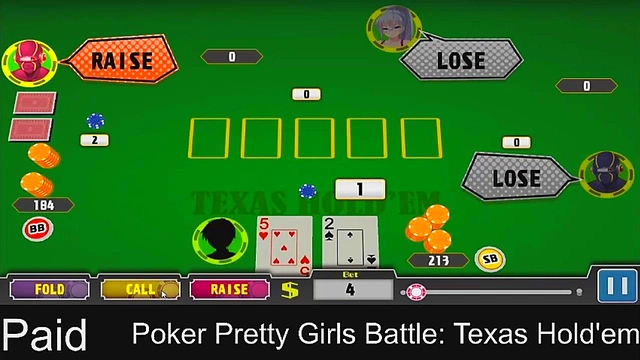 Horny Anime Girls Play Steamy Poker for Rewards in Texas Hold'em Part 2