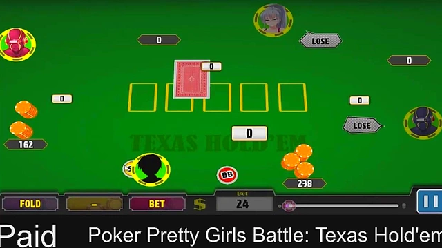 Horny Anime Girls Play Steamy Poker for Rewards in Texas Hold'em Part 2