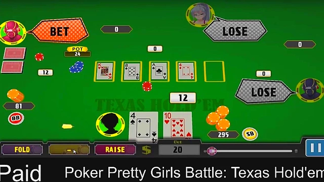Horny Anime Girls Play Steamy Poker for Rewards in Texas Hold'em Part 2