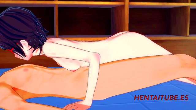 Bakugou & Sarada's steamy 3D Hentai Classroom Encounter with Big-Tit Cosplay Fun