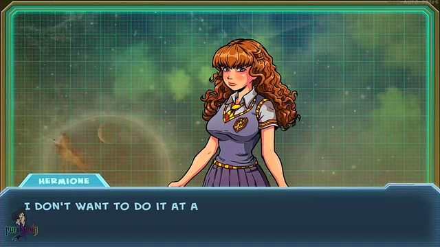 Hermoine Trains Under Akabur's Guidance in Sexy Harry Potter Anime Scene