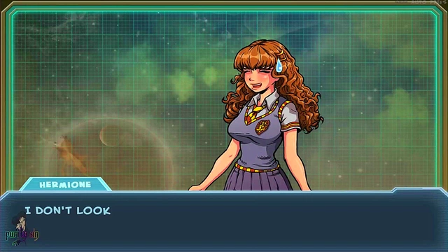 Hermoine Trains Under Akabur's Guidance in Sexy Harry Potter Anime Scene