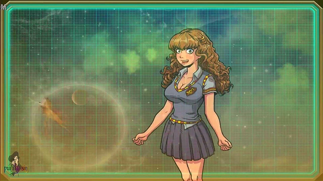 Hermoine Trains Under Akabur's Guidance in Sexy Harry Potter Anime Scene