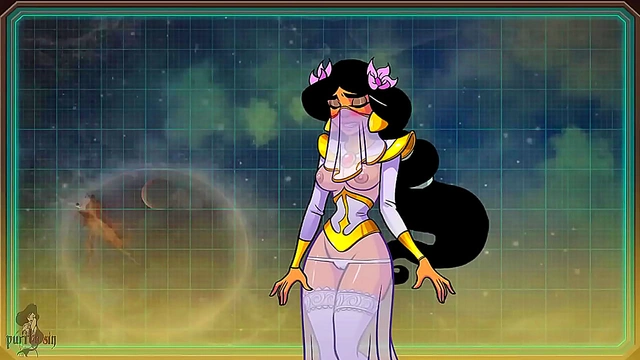 Princess Jasmine Trained by Alien Whores in Wedding Dress for Magic Sex Adventure
