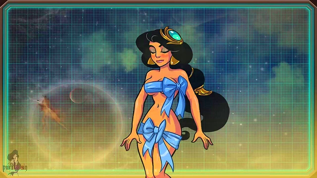 Princess Jasmine Trained by Alien Whores in Wedding Dress for Magic Sex Adventure