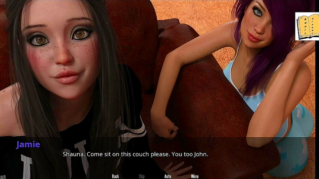 Spending Quality Time With Two Sexy Anime girlfriends - Big Tits & Redhead Fun