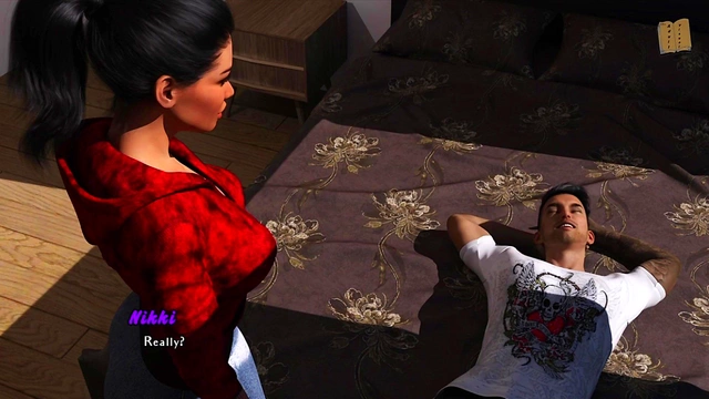 Sexy Brunette Nikki's Hot 3D Hentai Date Night Adventure