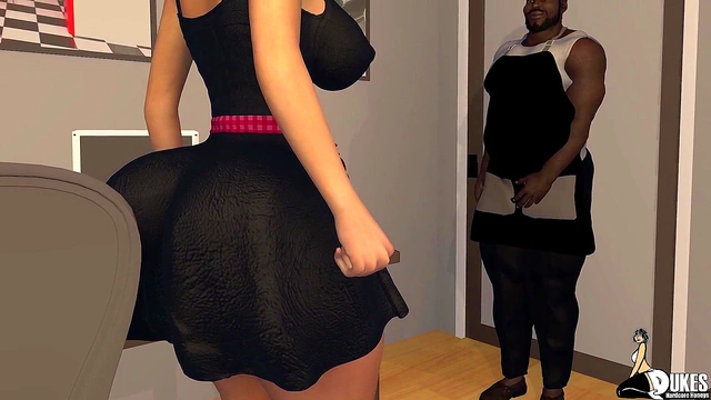 Horny MILF With Big Ass Blackmails Her BBC Boss For Naughty Fun