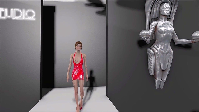 Sexy Teen In Fallout 4 Latex Outfit Gets Cute Anime Action