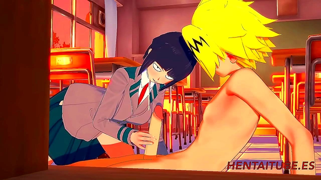 Jiro & Kaminari’s Uncensored Boku No Hero Academia Hentai Classroom Session