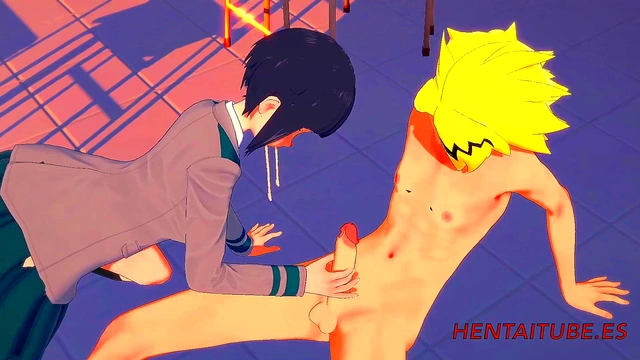 Jiro & Kaminari’s Uncensored Boku No Hero Academia Hentai Classroom Session