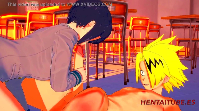 Jiro & Kaminari’s Uncensored Boku No Hero Academia Hentai Classroom Session
