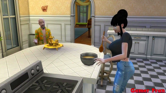 Perverted Master Roshi Trains Chichi for Hot Anal Sex & Cuckolding Her Husband